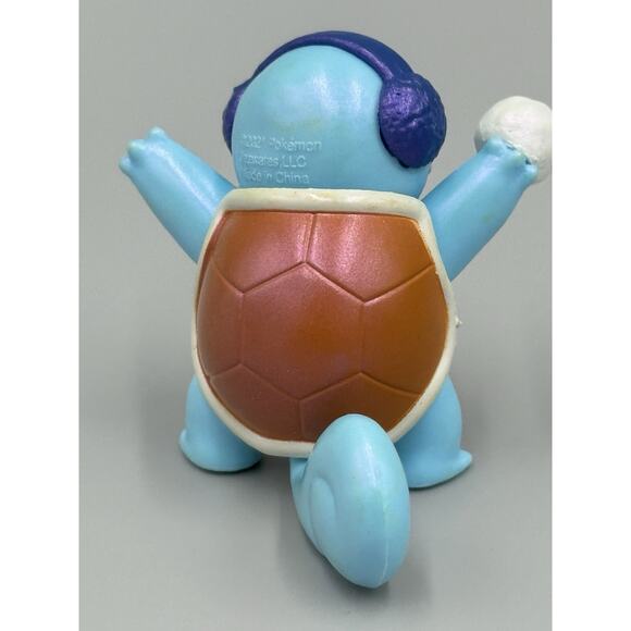 Pokemon Small Action Figures Lot Of 3 Squirtle W/ Snowball, Spheal, Eevee - Picture 6 of 9